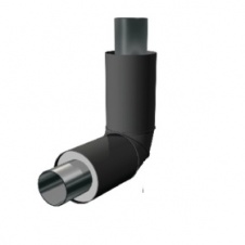 Отвод 15, Мст.09г2с, ГОСТ 8732-78/8731-74 426х9,0-2(630)-ППУ-ПЭ (L=1100 мм) с ОДК